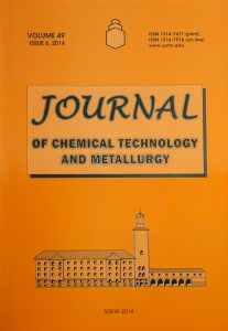 Cover of Journal of the University of Chemical Technology and Metallurgy