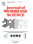 Cover of Journal of Membrane Science volume 523