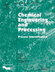 Cover of Chemical Engineering and Processing