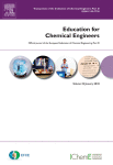 Cover page of Education For Chemical Engineers